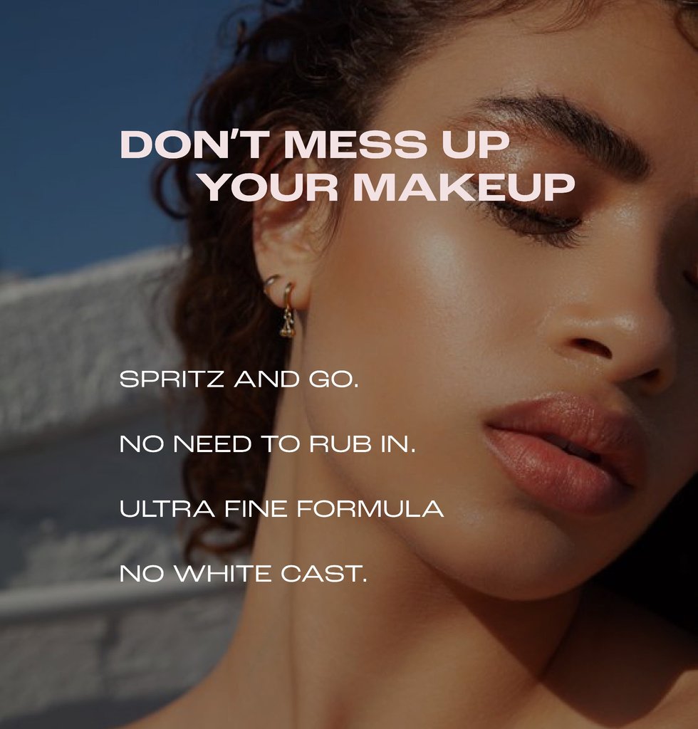 SPF 50 Rose Water Sun Mist + Vitamin C & E